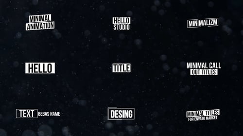 Minimale Titel | After Effects
