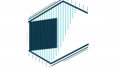 Animated Number Reveal in Geometric Hexagon Frame