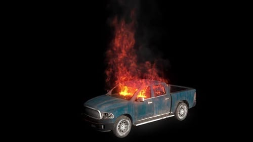 Burning Car