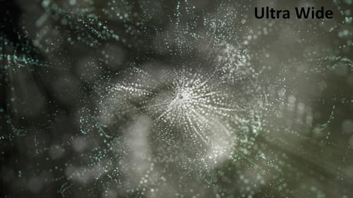 Ultrabreite strahlend weiße Partikel