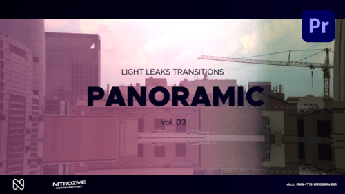 Light Leaks Panoramic Transitions Vol. 03 for Premiere Pro