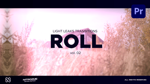Light Leaks Roll Transitions Vol. 02 for Premiere Pro