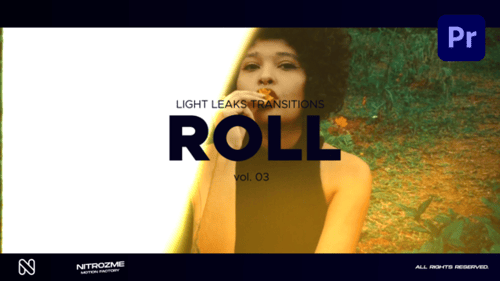 Light Leaks Roll Transitions Vol. 03 for Premiere Pro