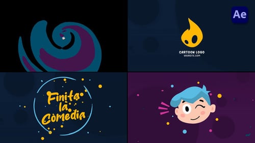 Playful Cartoon Wink Logo Opener