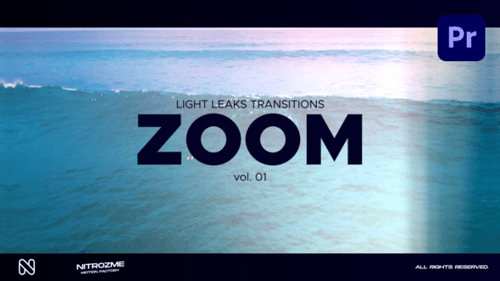 Light Leaks Zoom Transitions Vol. 01 for Premiere Pro