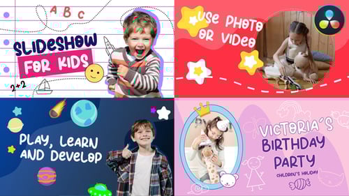 Kids Scenes for DaVinci Resolve