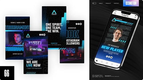 Dynamic Esports and Streaming Instagram Stories