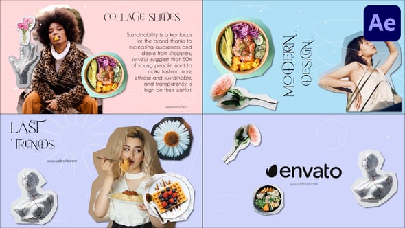 Dynamic Photo Collage Slideshow for Modern Lifestyle Content, Openers ...