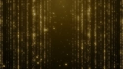 Goldene Regenpartikel