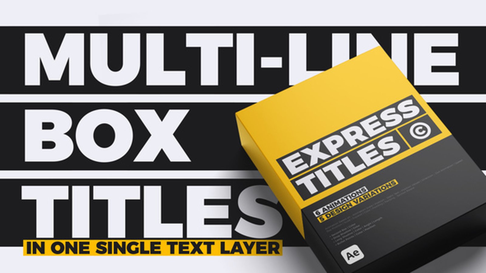 Dynamic Kinetic Typography Text Box Title Animations, Titles ft ...