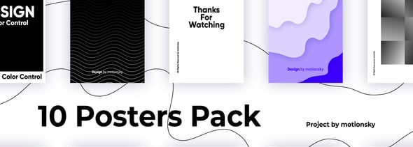 10 Creative Typography Posters Pack | After Effects