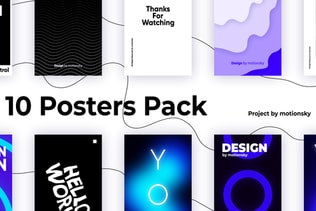 10 Creative Typography Posters Pack | After Effects