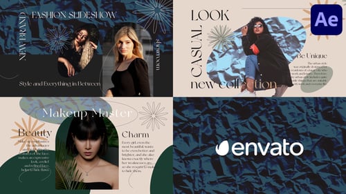 Trendy Fashion Slideshow with Animated Texture Backgrounds