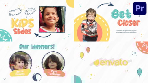 Animated Kids Slideshow with Playful Doodle Art