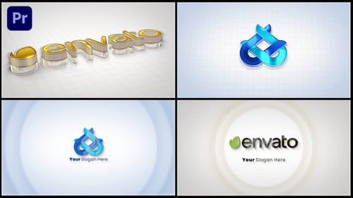 Dynamic Bouncing 3D Logo Reveal