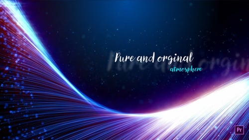 Dynamic Particle Light Trails Title Animation