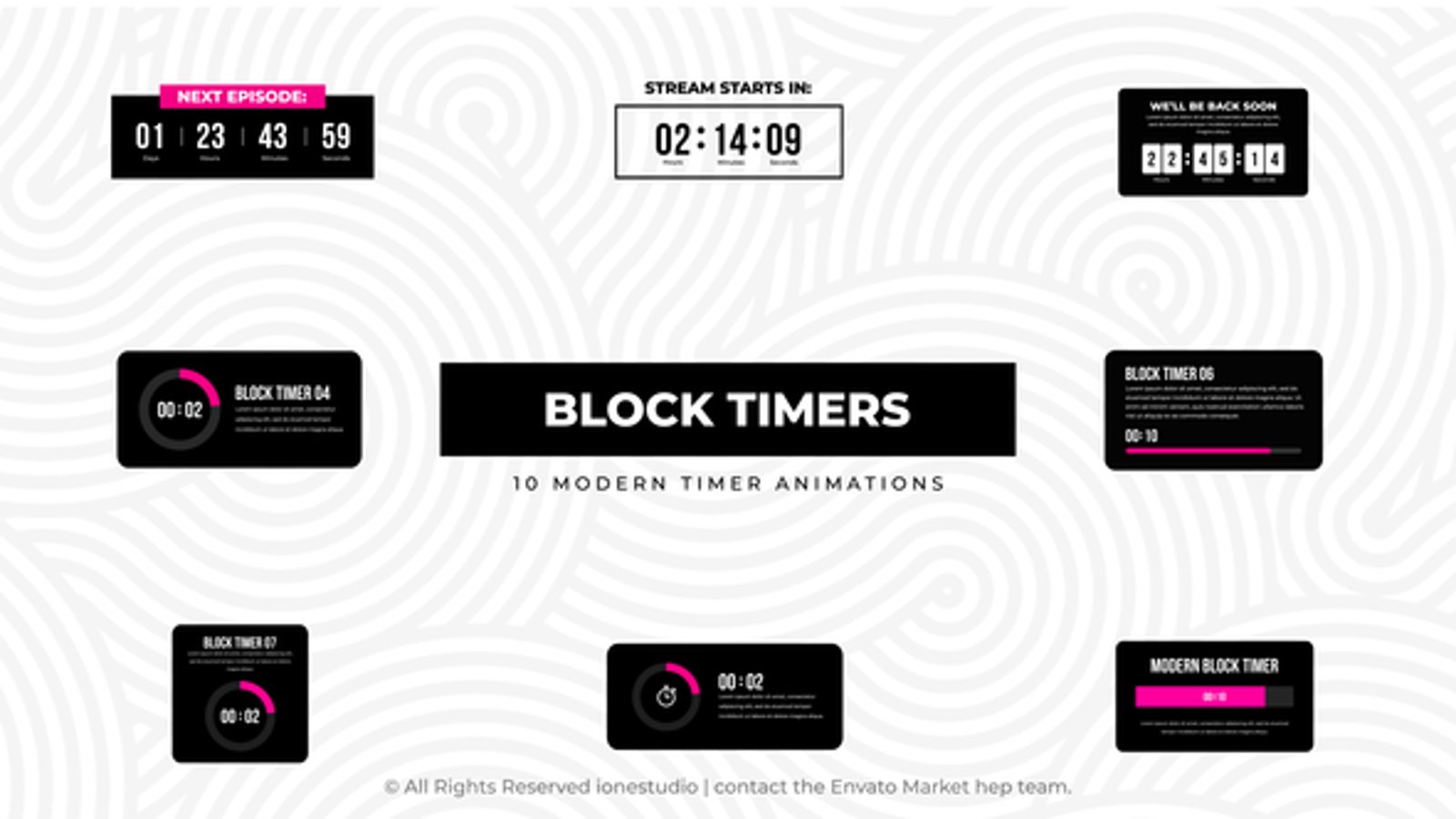Block Timers, Elements ft. stopwatch & clock countdown - Envato