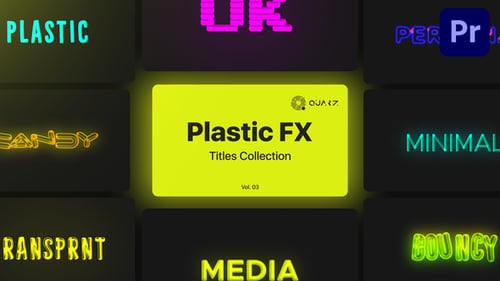 Plastic Motion Titles for Premiere Pro Vol. 03