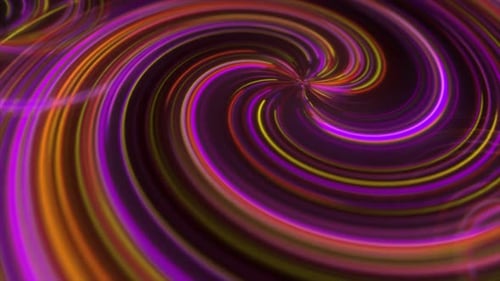 Abstract Colorful Swirling Light Trails Vortex Animation