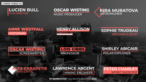 Lower Thirds V3 | MOGRt