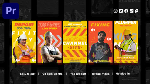 Dynamic Social Media Story Templates for Business Promotion