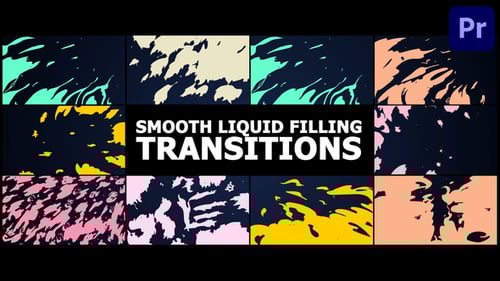 Smooth Cartoon Liquid Effects Transition Pack