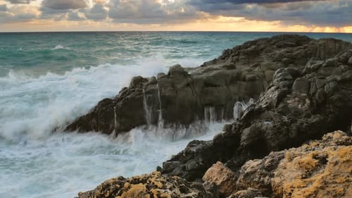 Tormenta en el mar
