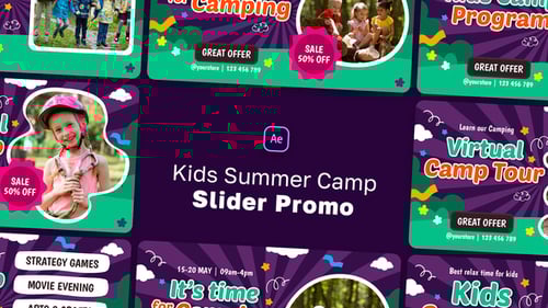 Kids Summer Camp Slider Promo