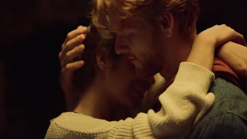 Closeup Loving Couple Dance Close on Romantic Dating Night