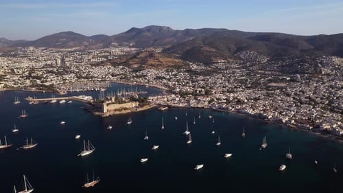 Aerial view of Bodrum - Turkey.
