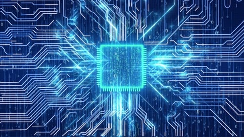 Binary Big Data Ai Chip Cpu Circuit Board