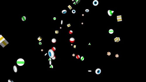 Mehrfarbiges Plastikspielzeug Alpha Channel