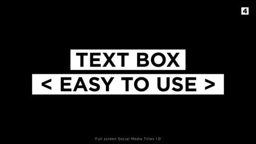 Clean Boxed Text Reveals for Social Media