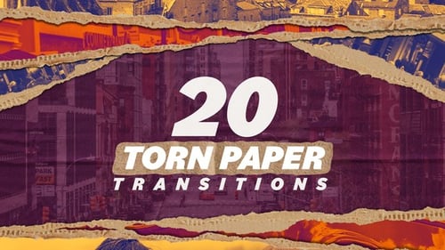 Transiciones de papel rasgado