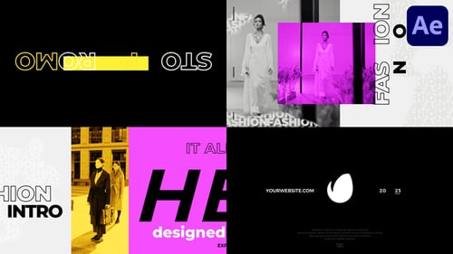 Dynamic Stomp Intro with Bold Kinetic Typography and Geometric Transitions