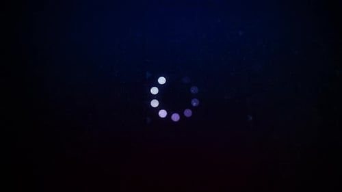 Circular Dots Preloader Animation for Technology Projects