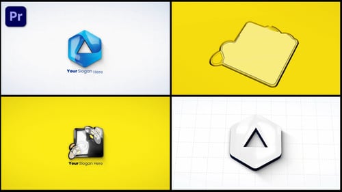 Modern 3D Geometric Logo Reveal Introduction