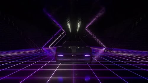 3d Cyberpunk Retro Style