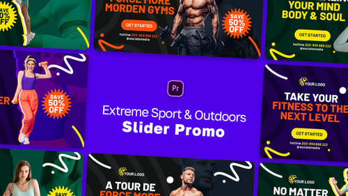 Extreme Sport & Outdoors Slider Promo MOGRT