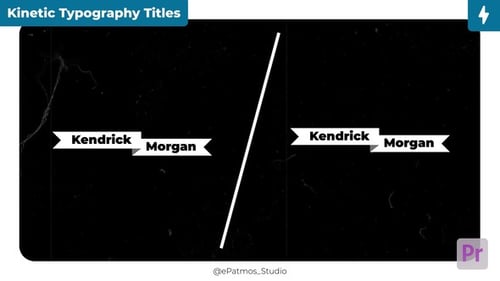 Dynamic Kinetic Typography Titles with Glitch Effects