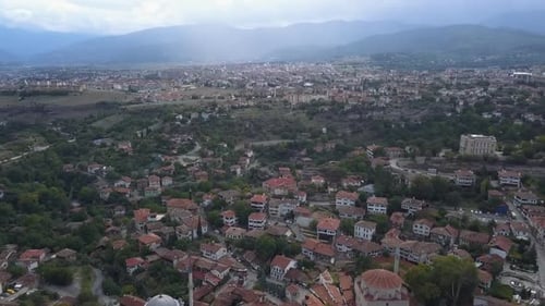 Drone view of the old town of Safranbolu - Turkey
