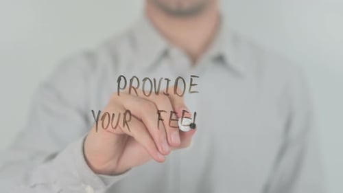 Geben Sie Ihr Feedback mit der Hand auf den Bildschirm