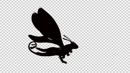 Drachen-Silhouette