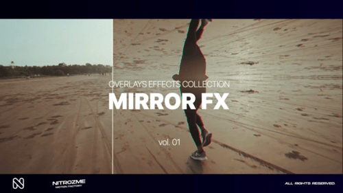 Dynamic Mirror Effect Video Overlays Collection