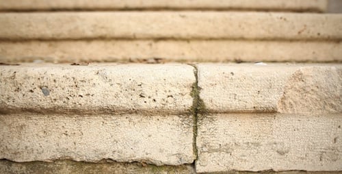 Textured Stone Steps Lead Upwards Outdoors