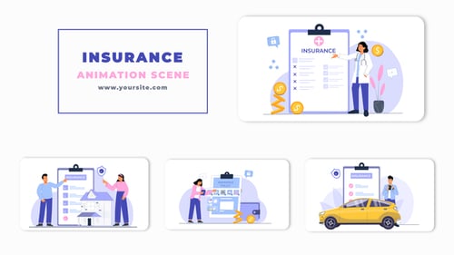 50 Animated Insurance Line Icons, Infographics ft. advertising ...