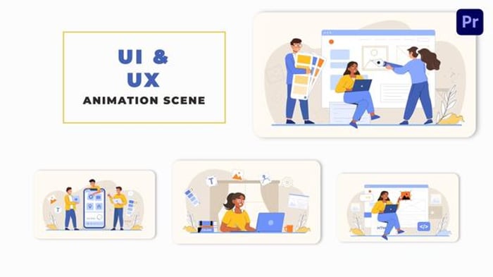 UI UX programming - Flat concept, Elements ft. analysis & animation ...