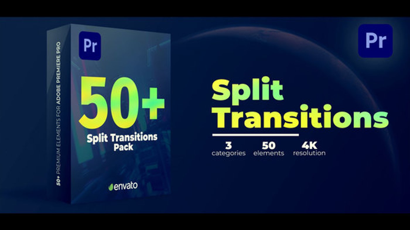 Dynamic Split Screen and Zoom Video Transitions, Elements ft. split ...