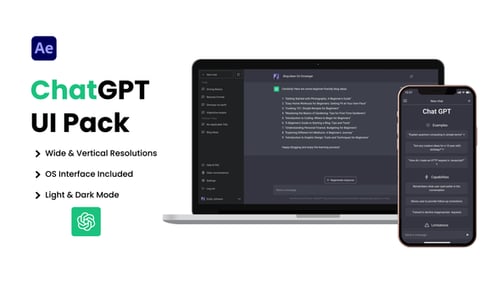 Pack d'interface utilisateur ChatGPT AI Chatbot