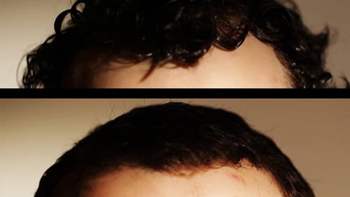 Timelapse de corte de pelo de hombre